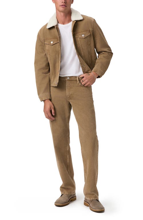 Paige Normandie Straight Leg Jeans In Brown