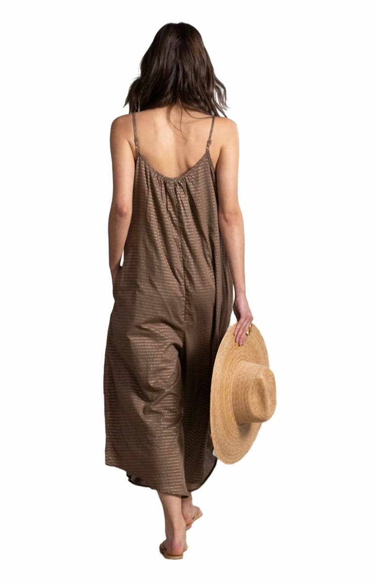Gottex Beach Life Resort Swim Cover Up Long Jumpsuit, Alternate, color, Khaki