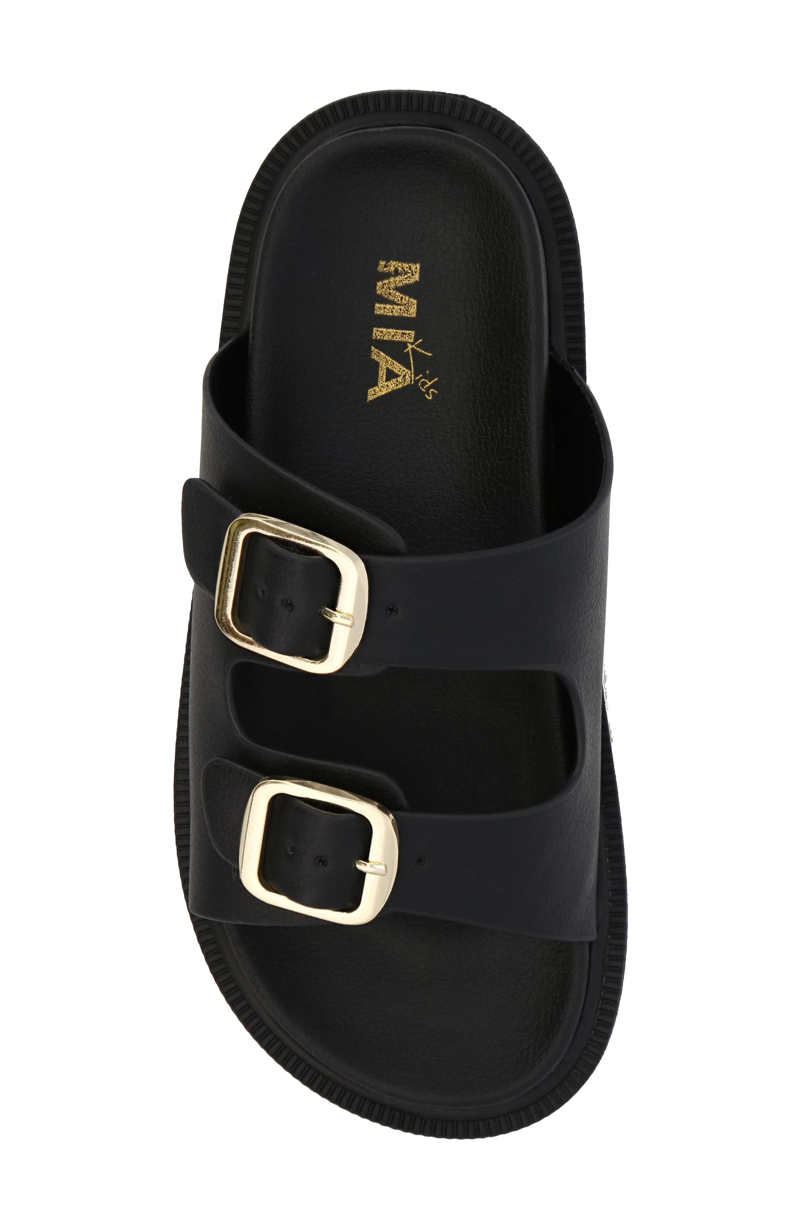 MIA Kids' Elodee Too Slide Sandal, Alternate, color, Black