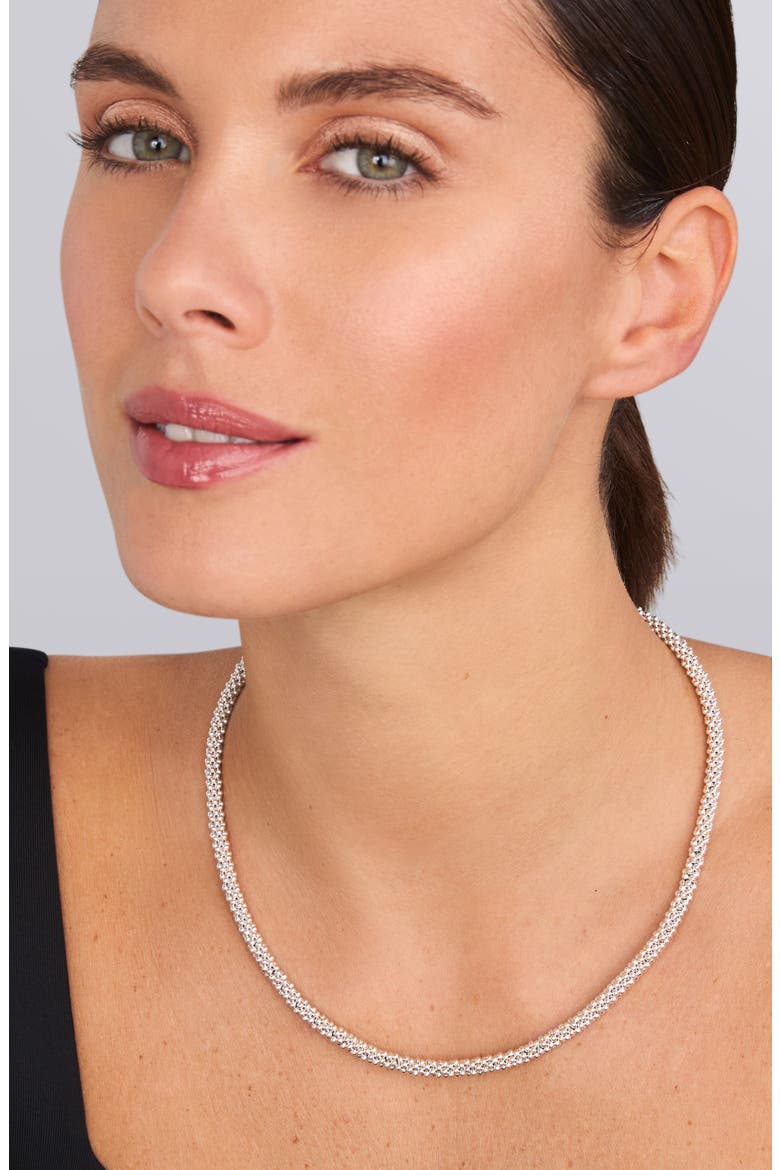 Signature Rope Necklace, Alternate, color, STERLING SILVER