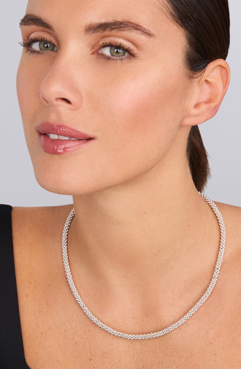 LAGOS Signature Rope Necklace, Alternate, color, Sterling Silver