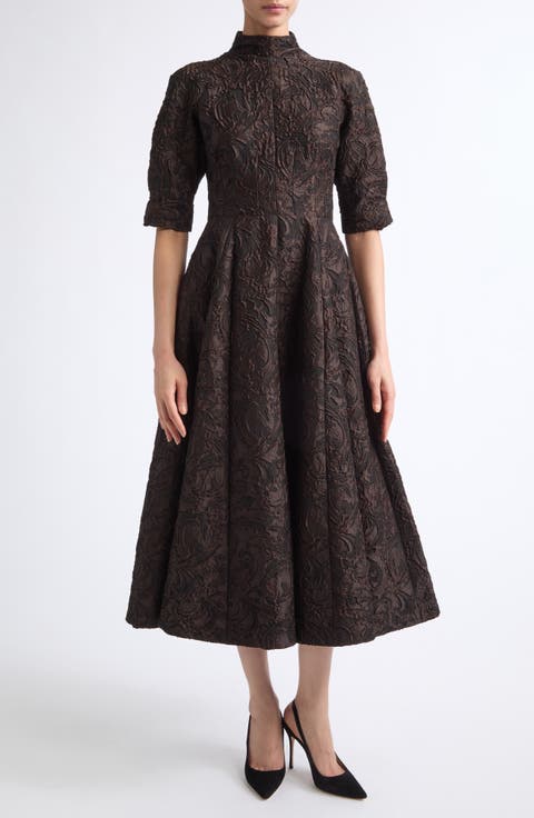Quinley Jacquard Midi Dress