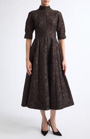 Emilia Wickstead Quinley Jacquard Midi Dress