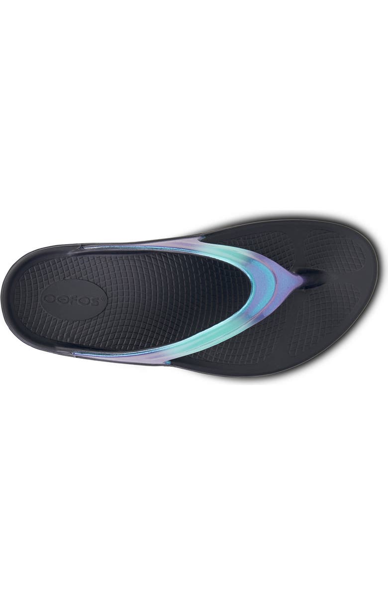 Oofos OOmega OOlala Luxe Flip Flop, Alternate, color,