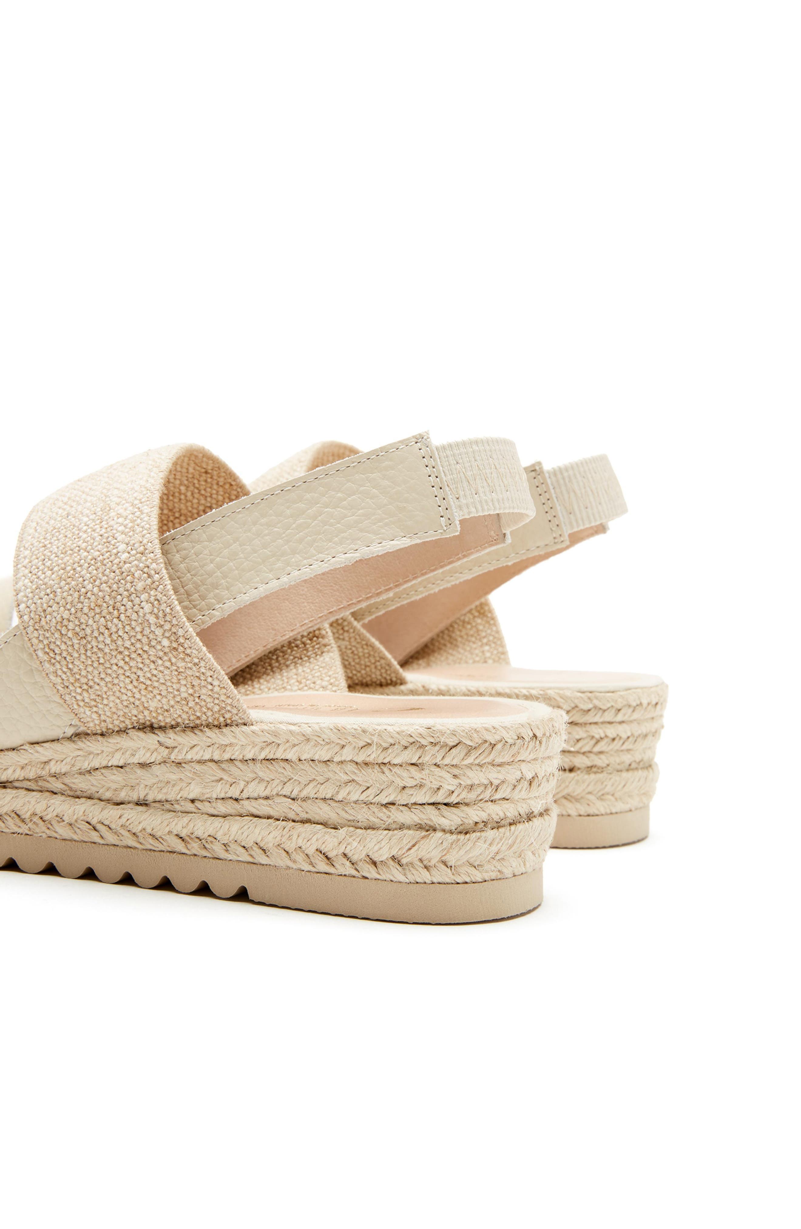 La Canadienne Rowena City Dry<sup>™</sup> Waterproof Espadrille Sandal, Alternate, color, Milk Pebble