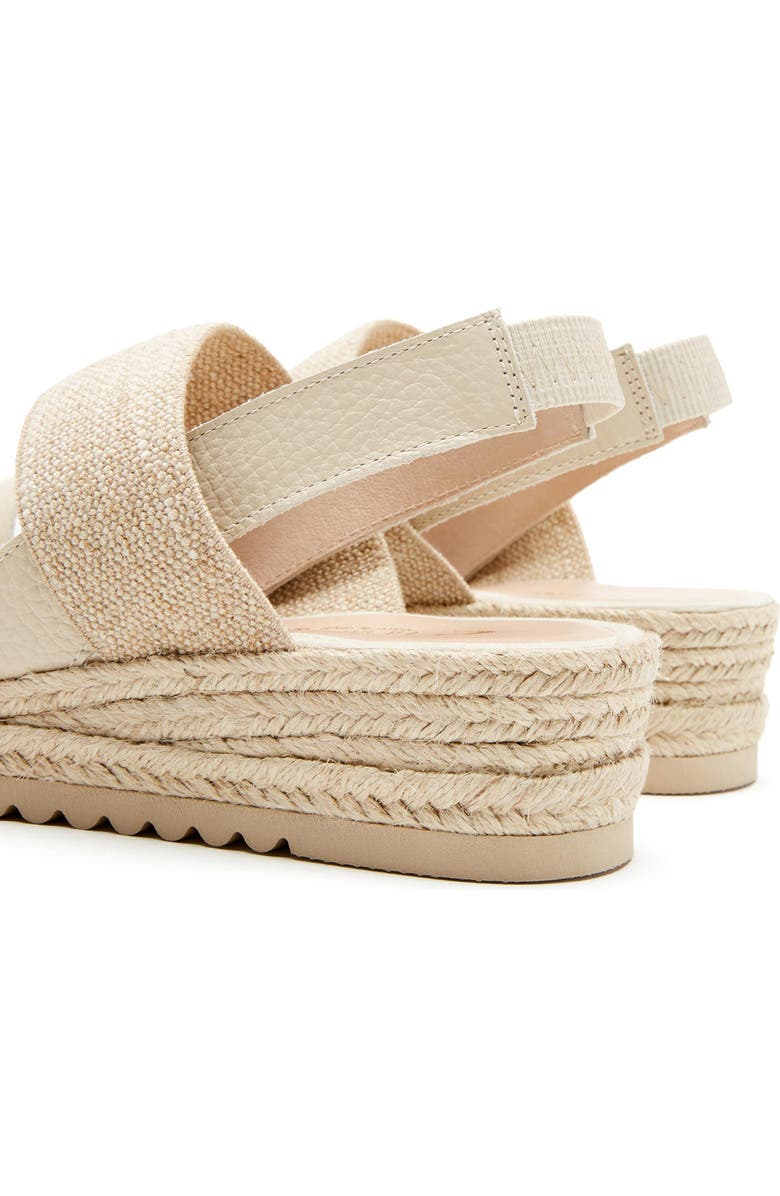 La Canadienne Rowena City Dry<sup>™</sup> Waterproof Espadrille Sandal, Alternate, color, Milk Pebble