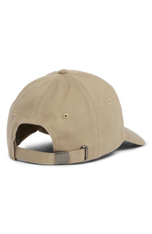 Calvin Klein Square Patch Baseball Cap In Laurel Oak