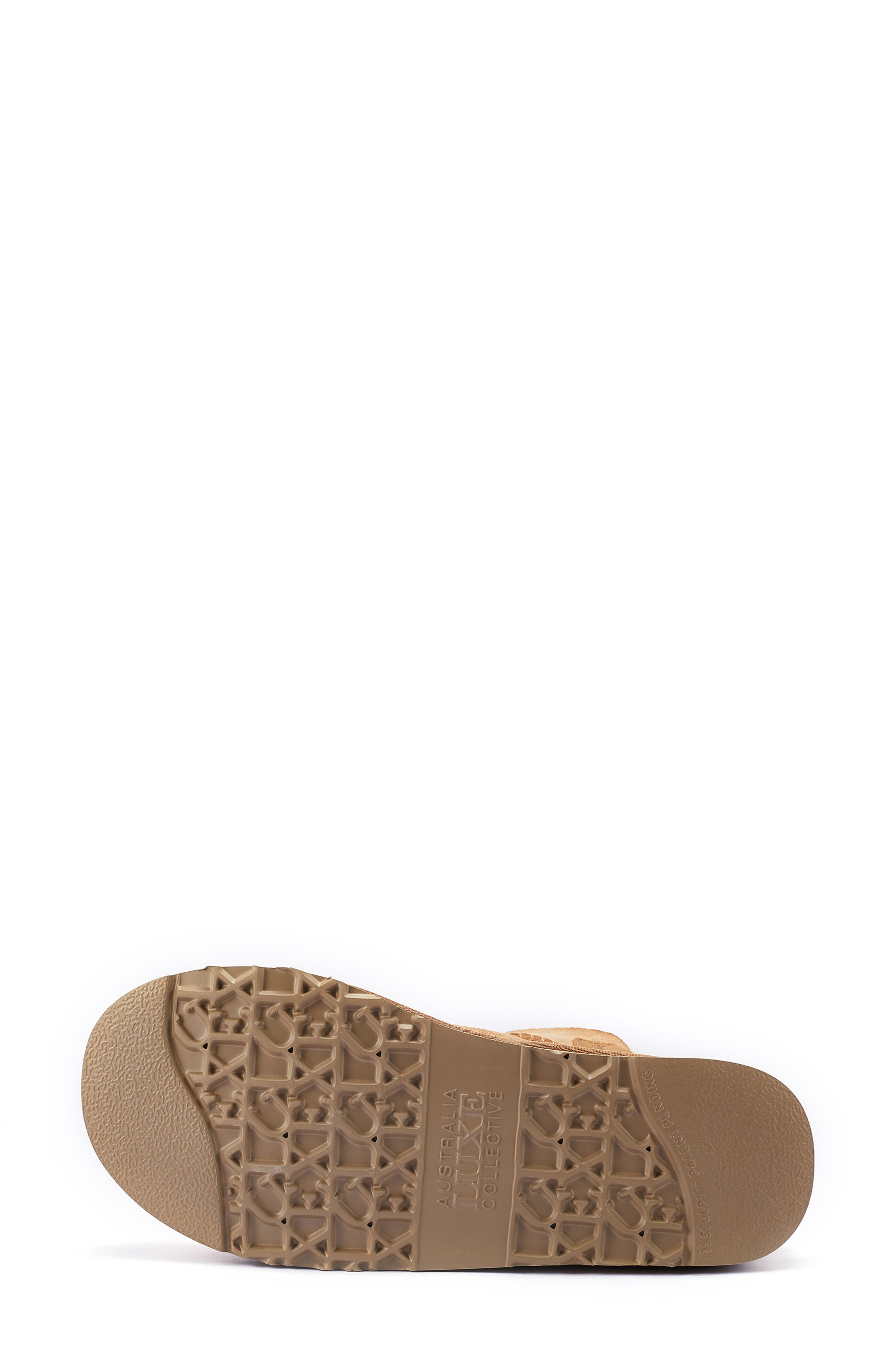 Genuine Shearling Platform Boot, Alternate, color, CHESTNUT