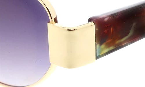 Bcbg 65mm Metal Oval Sunglasses