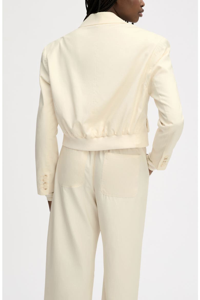 Crop Blazer, Alternate, color, ALMOND