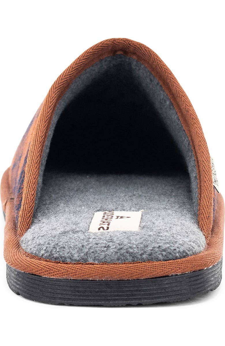 Staheekum Alpine Flannel Scuff Slippers, Alternate, color, Chestnut