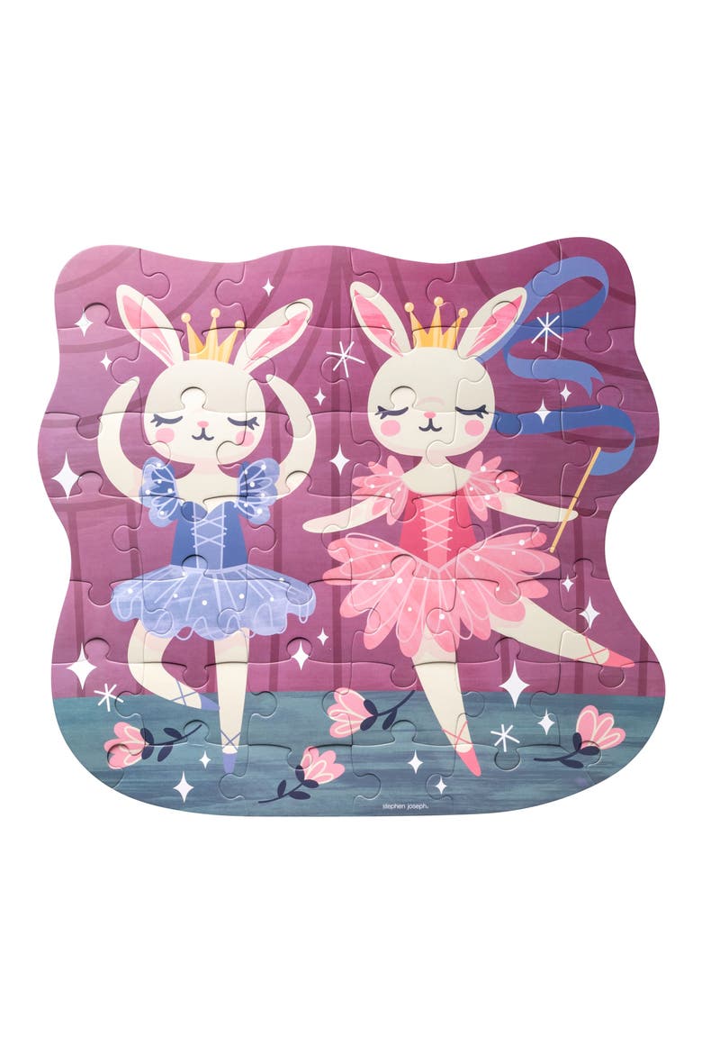 Kids' Bunny Shaped Jigsaw Puzzle, Main, color, PINK