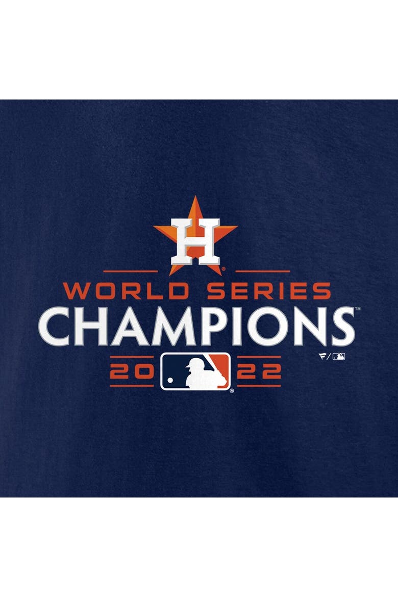 Men's Fanatics Branded Navy Houston Astros 2022 World Series Champions Big & Tall Logo T-Shirt, Alternate, color, Navy