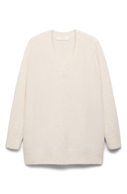 Mango V-neck Sweater In Pink