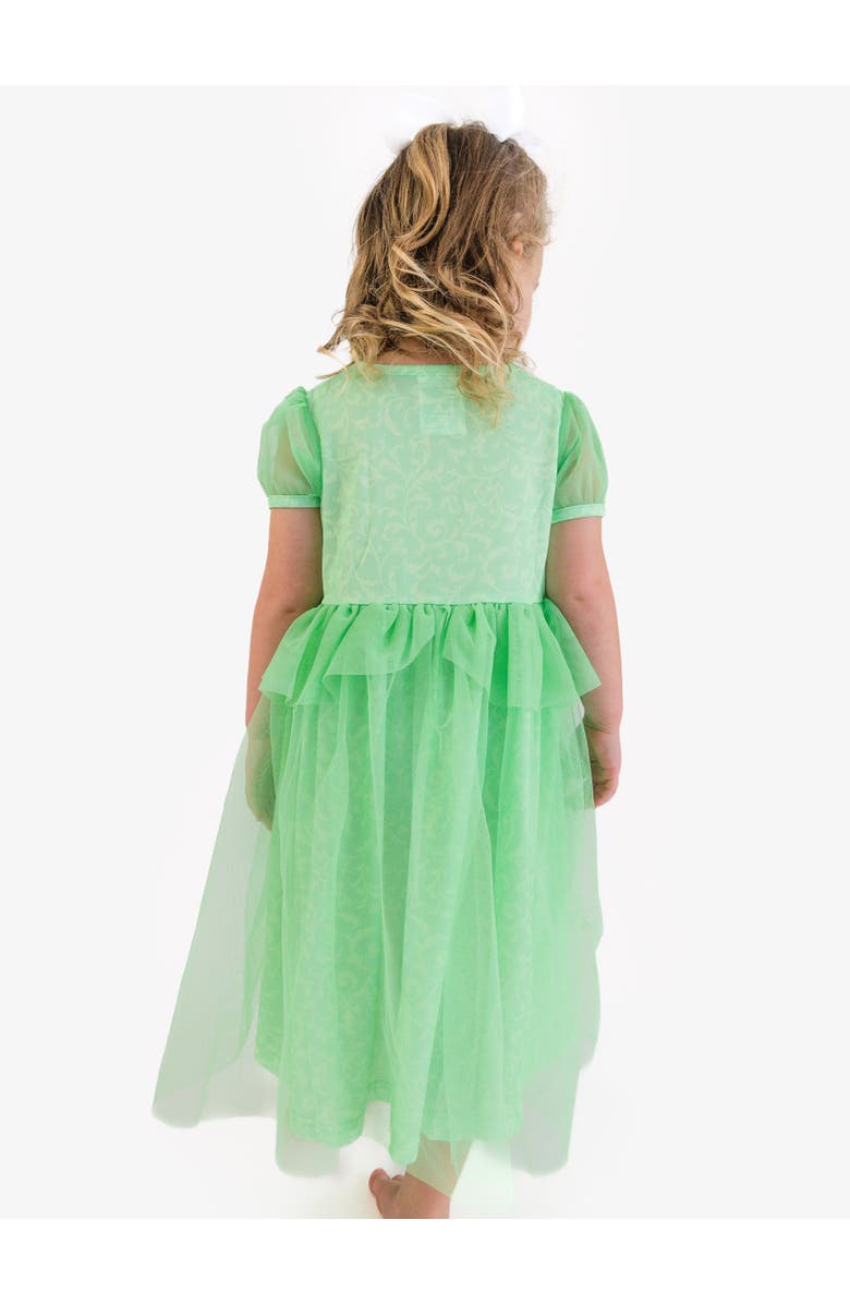 RuffleButts Princess Dress-Up Puff Sleeve Nightgown, Alternate, color, Garden Green Princess