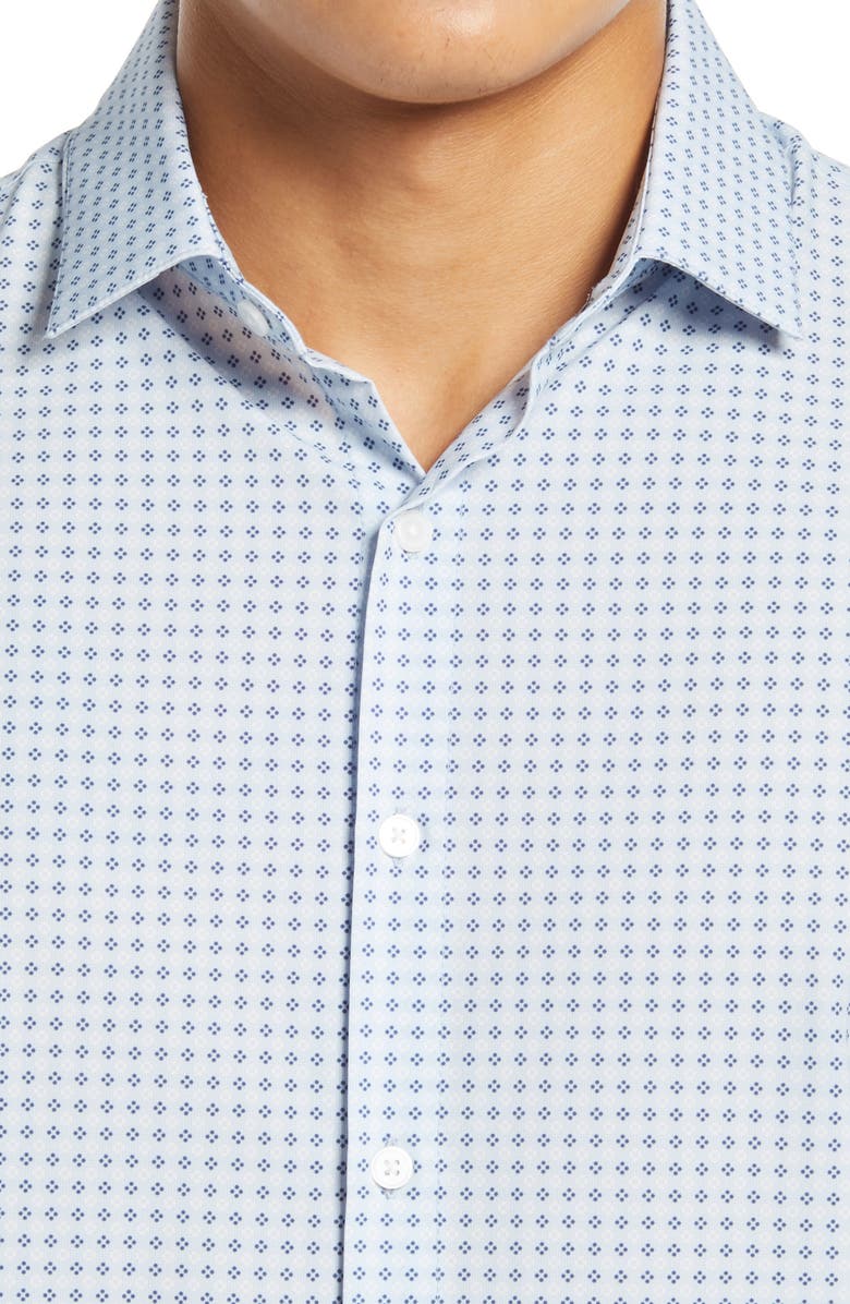 Mizzen+Main Leeward Trim Fit Print Button-Up Performance Shirt, Alternate, color,