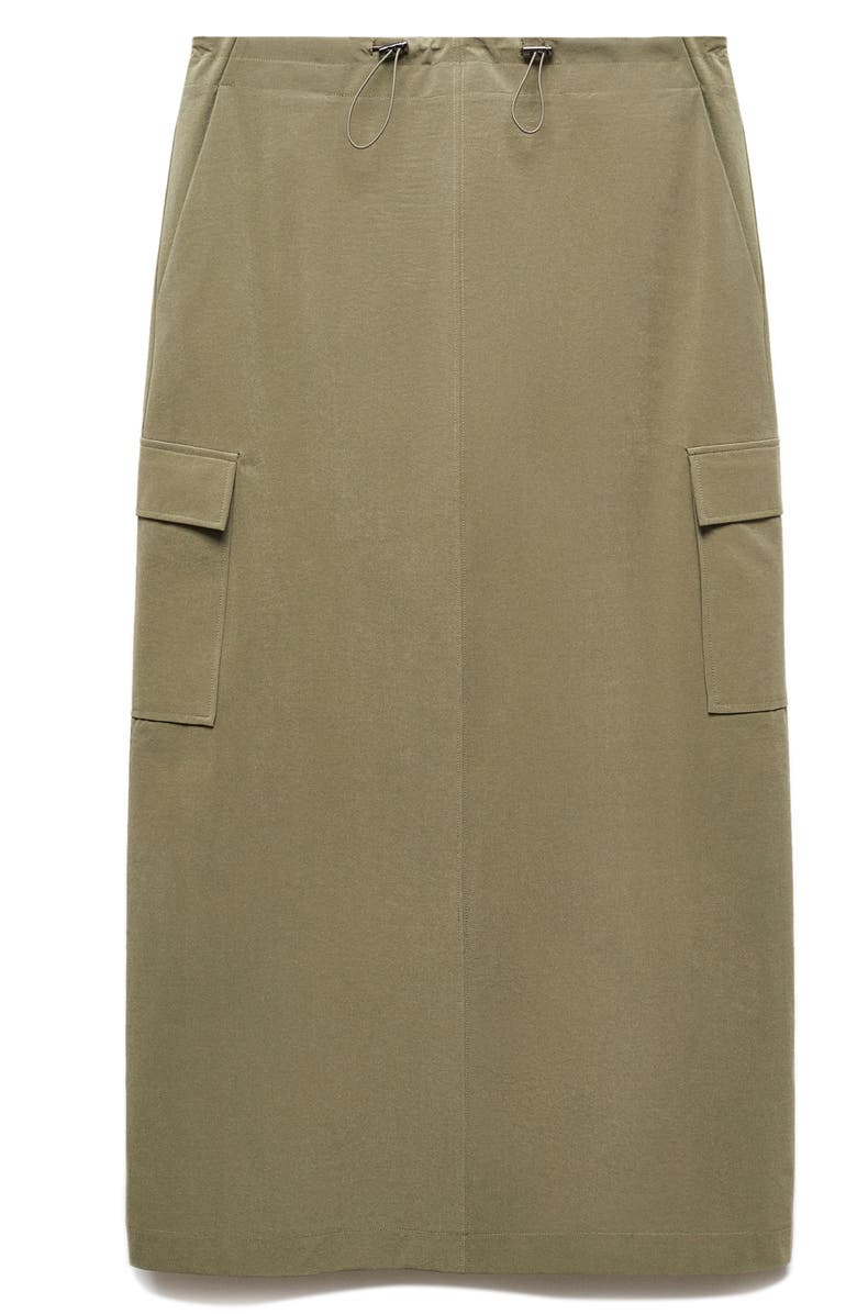 MANGO Bengala Cargo Midi Skirt, Alternate, color,