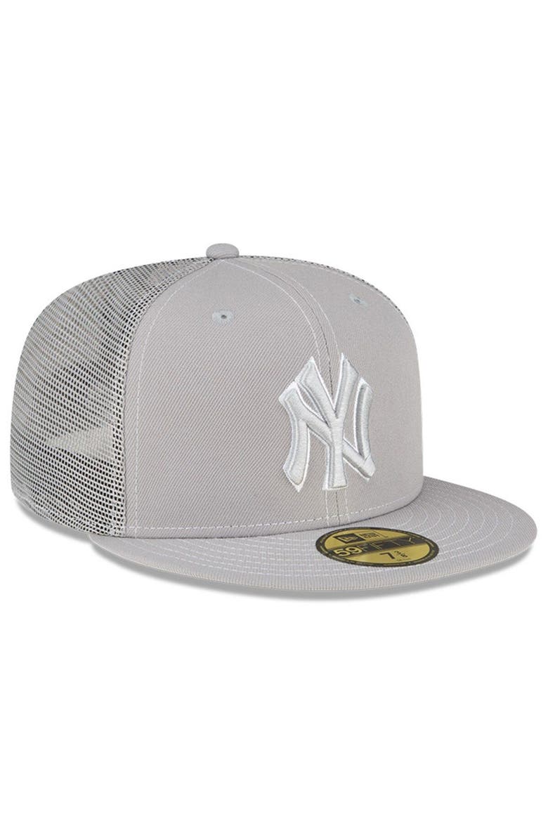 New Era Men's New Era Gray New York Yankees 2023 On-Field Batting Practice 59FIFTY Fitted Hat, Alternate, color, Gray