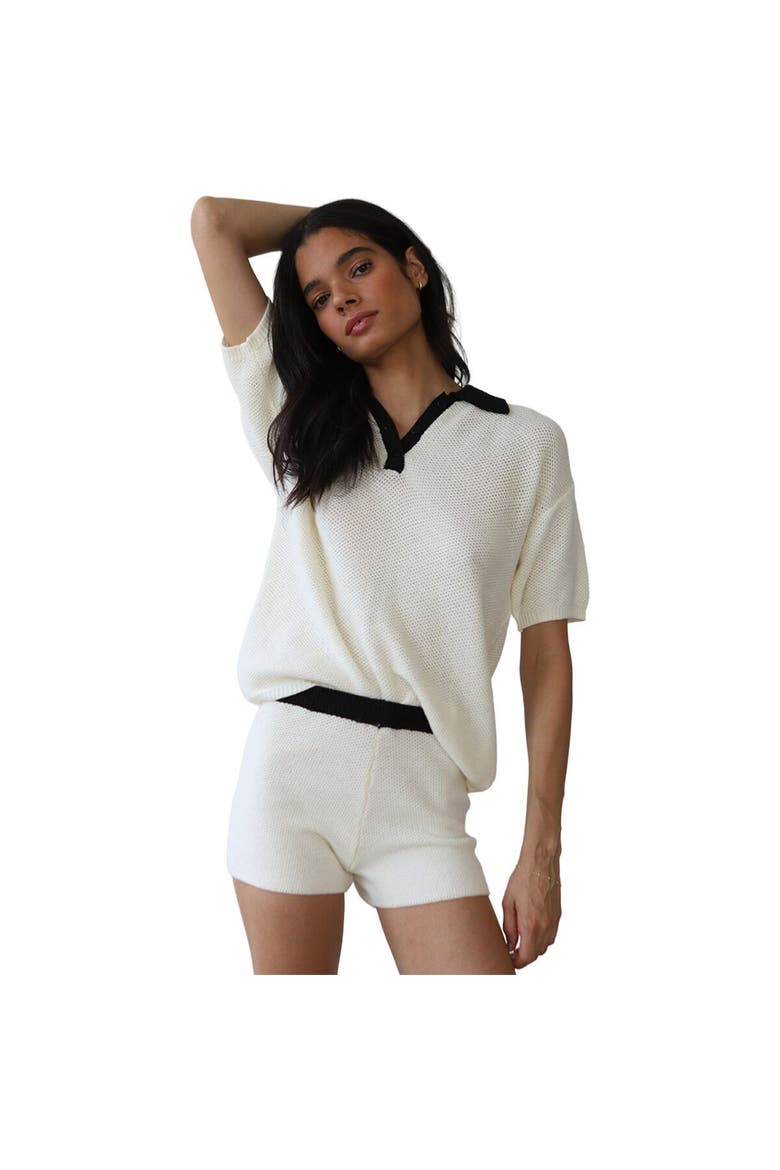 Doris Oversized Polo - Women's, Main, color, Creme