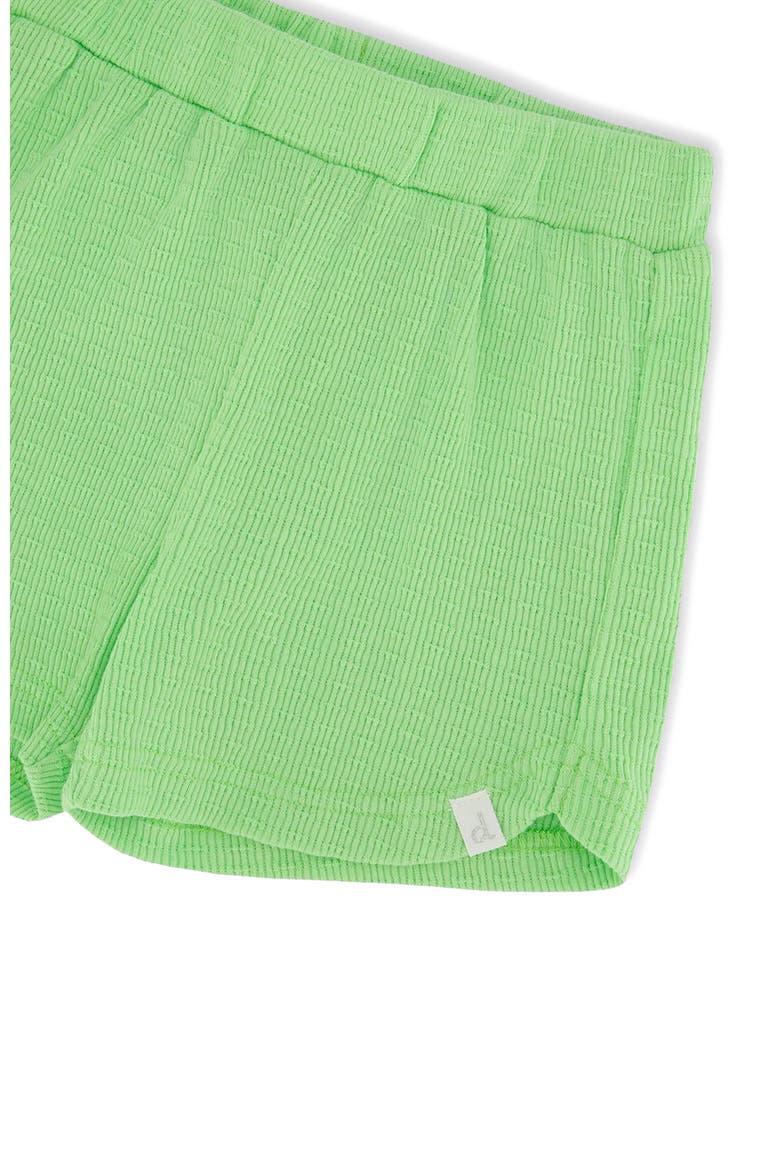 Crinkle Jersey Elastic Waist Shorts, Alternate, color, Mint Green