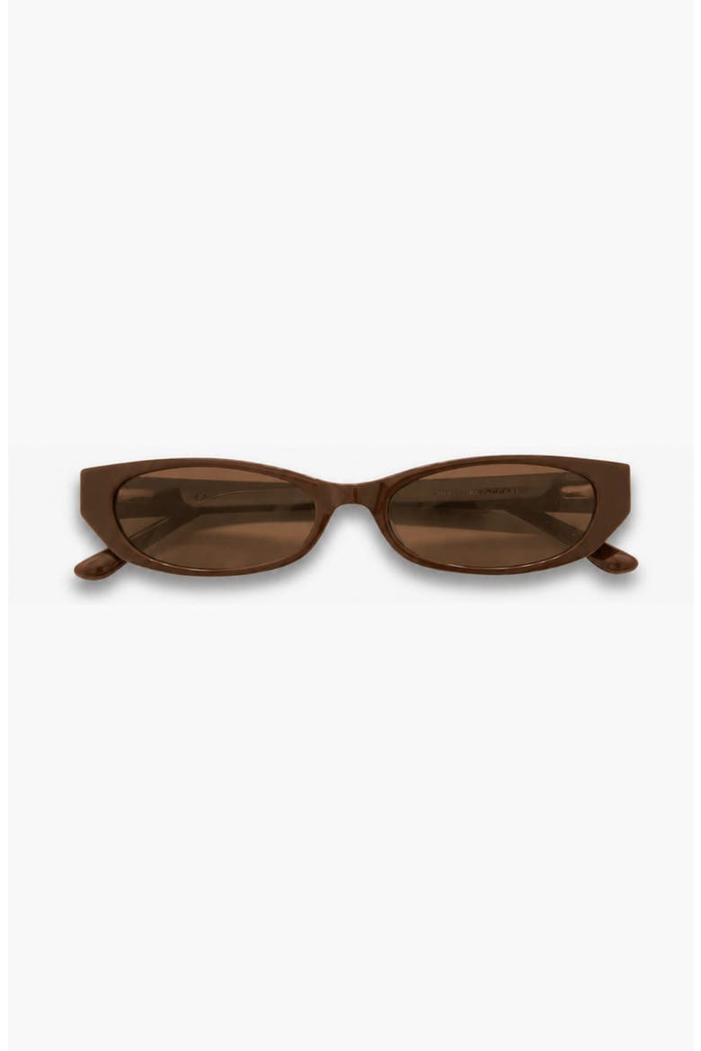Gisele Cateye Polarized Sunglasses, Main, color, Brown