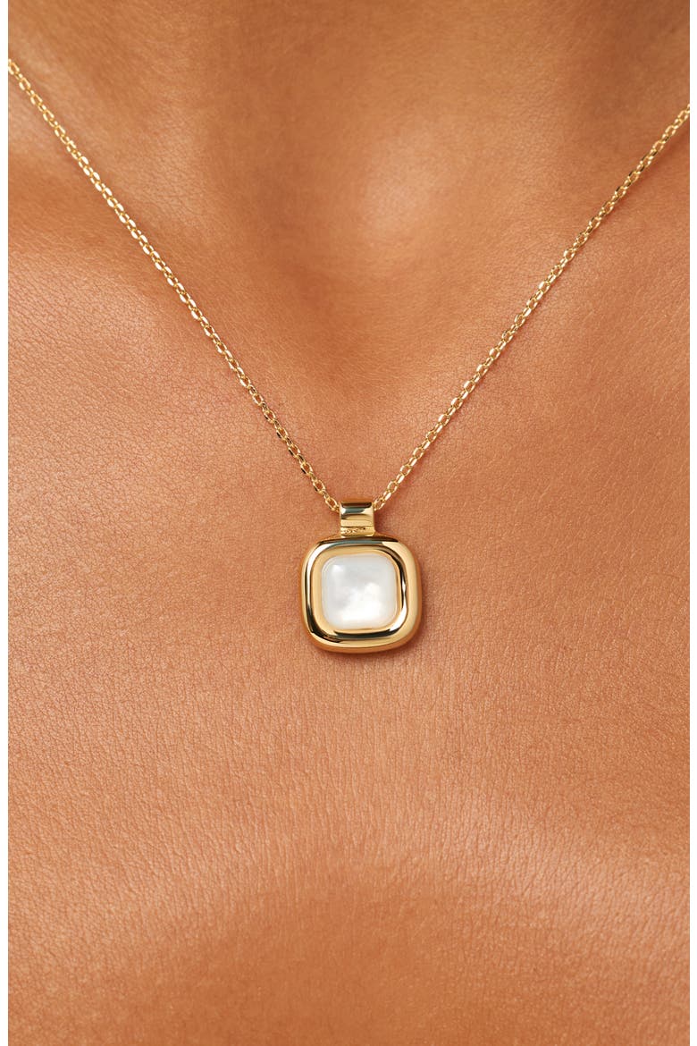 Clara Pendant Necklace, Alternate, color, GOLD / WHITE