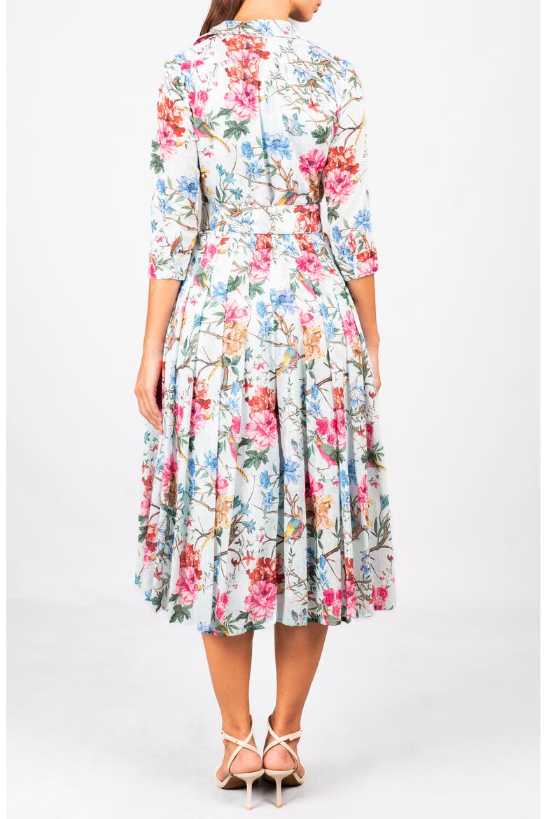 Pleated Midi Audrey Shirtdress, Alternate, color, Soft Aqua