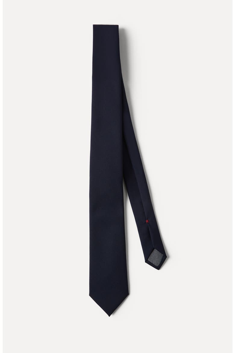 Virgin wool tie, Alternate, color, Blue
