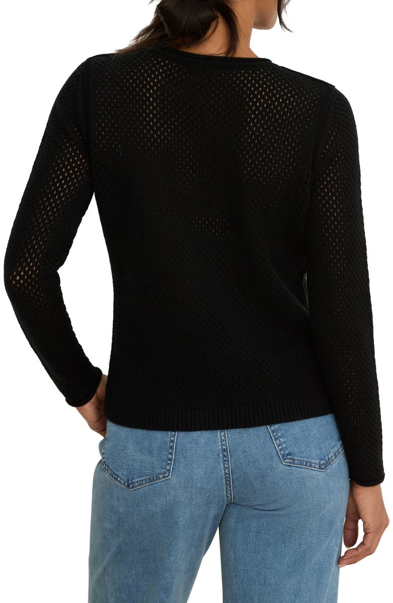 NIC+ZOE Breezeway Open Knit Cotton Blend Sweater, Alternate, color, 