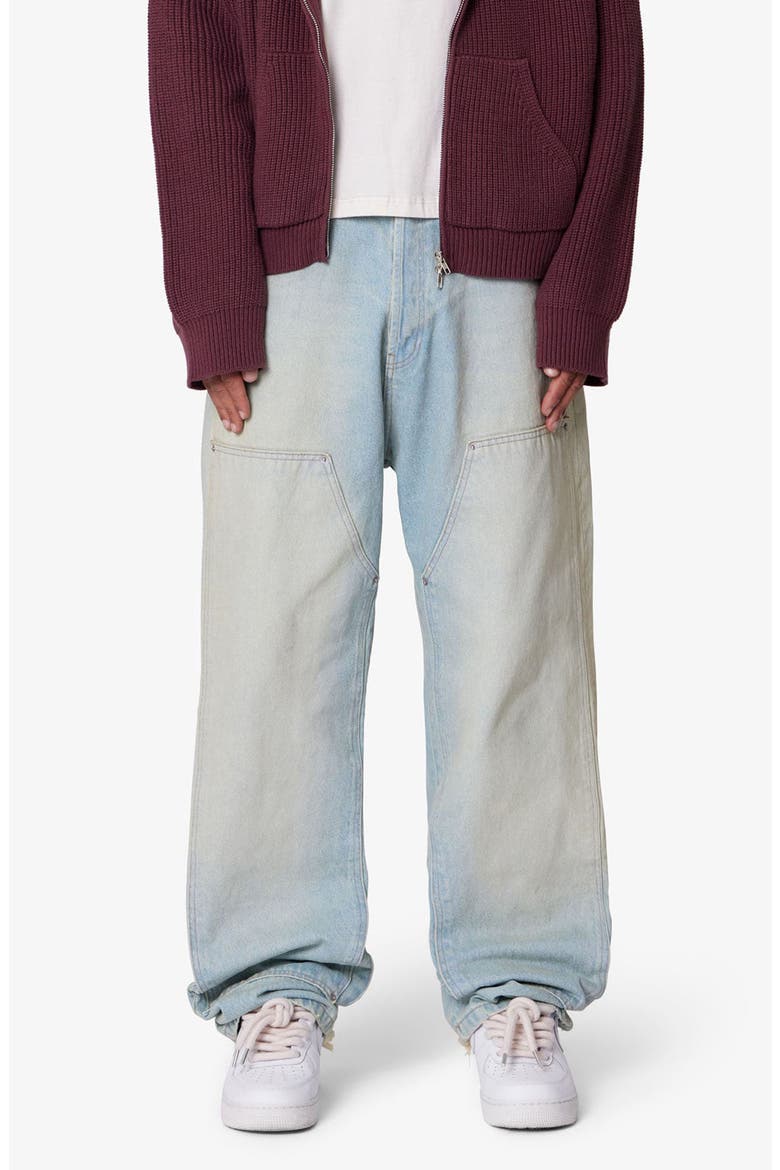 West Double Knee Wide Leg Jeans, Main, color, BLUE