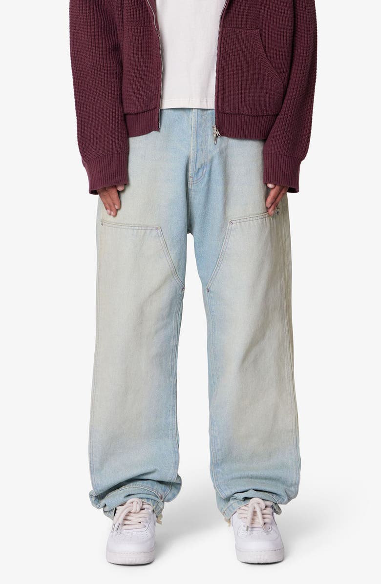 mnml West Double Knee Wide Leg Jeans, Main, color, 