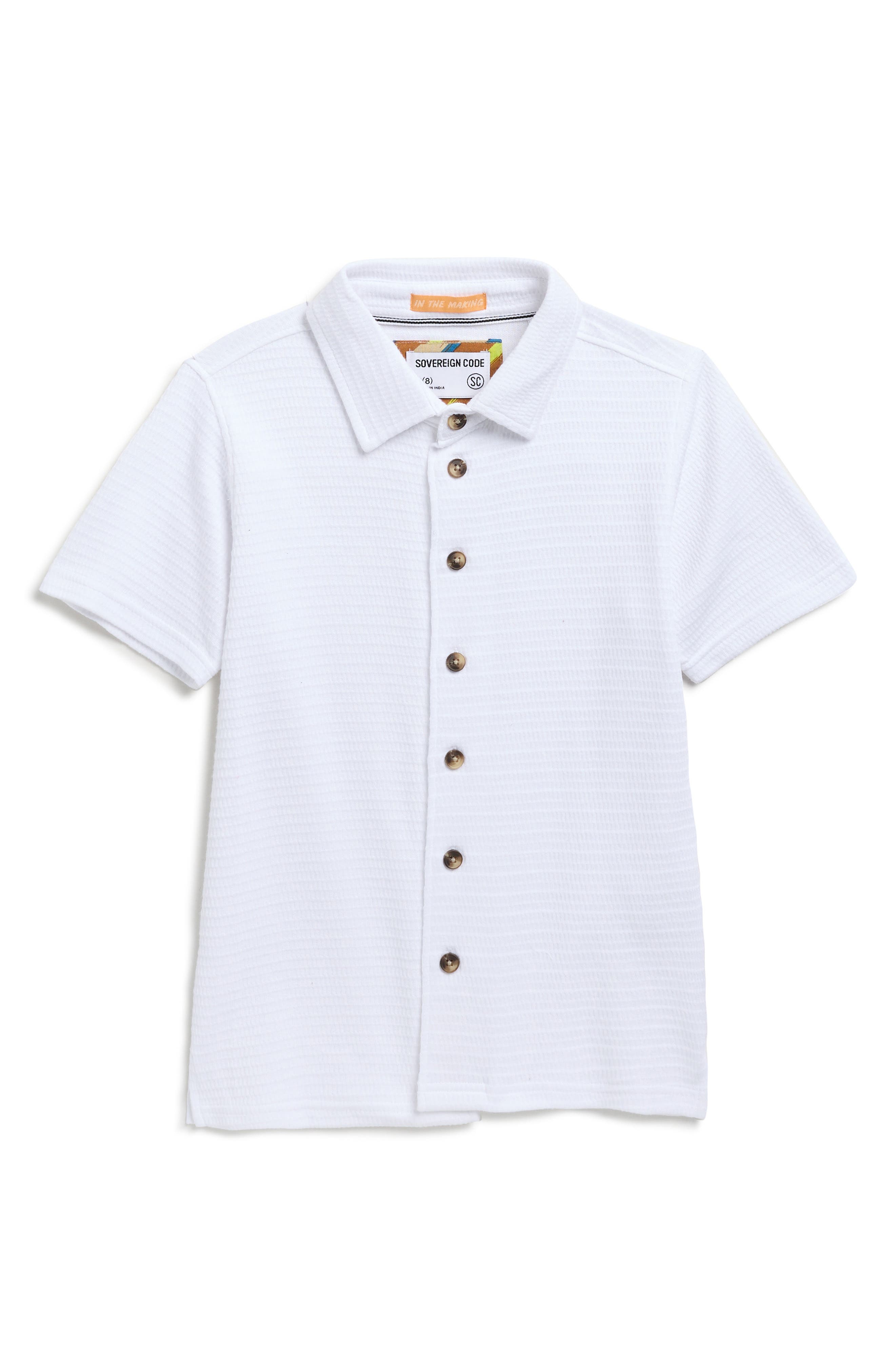 Sovereign Code Kids' Knoven Connect Short Sleeve Button-Up Shirt