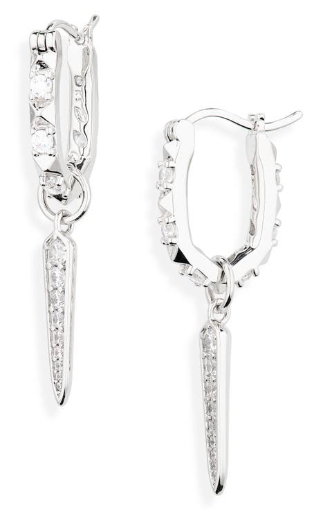 Fate Charm Huggie Hoop Earrings