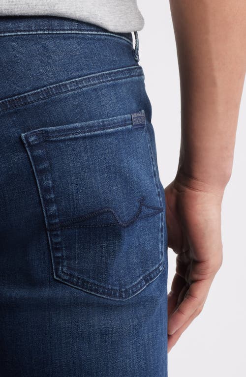 7 For All Mankind Modern Straight Fit Jeans In Proper In Blue