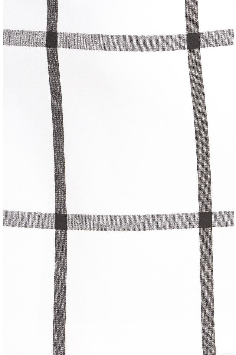 Pleat Front A-Line Skirt, Alternate, color, IVORY- BLACK WINDOWPANE