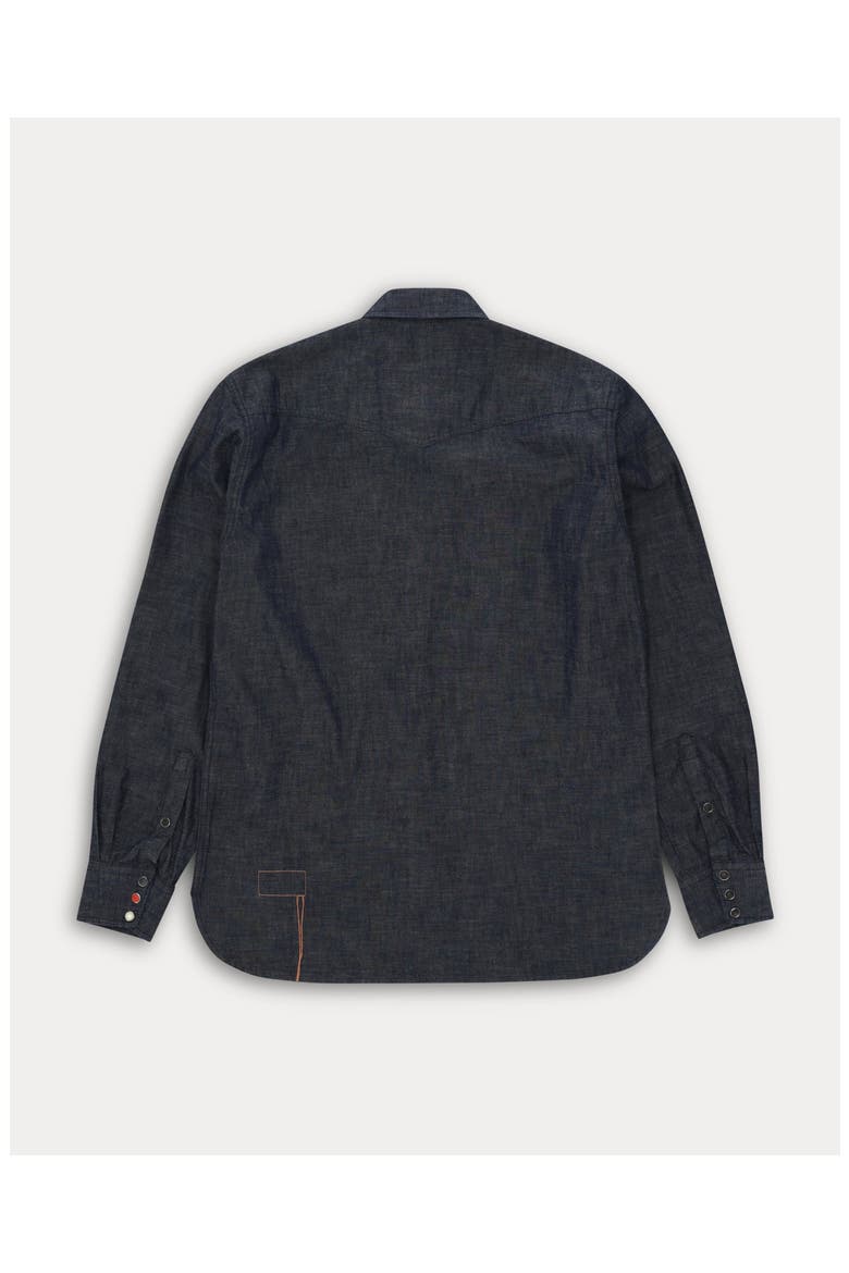 Ntex Texan Japanese Chambray Shirt, Alternate, color, Indigo Rinse
