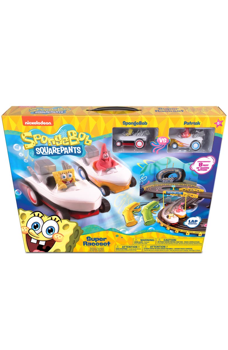 NKOK Spongebob Squarepants Hot Boat Rc Slot Car Race Set, Main, color, Multicolored