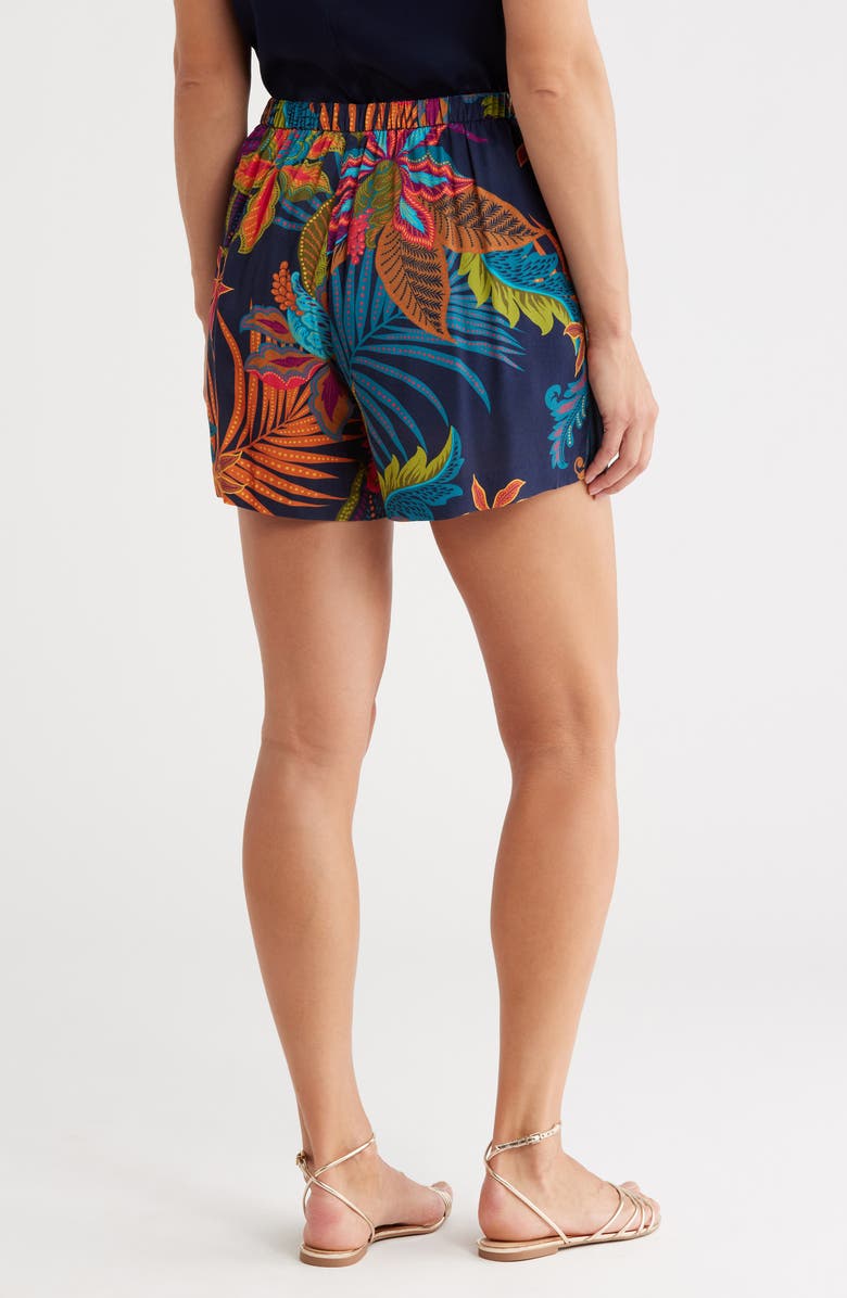 ELIE ELIE TAHARI Floral Pull-On Shorts, Alternate, color,