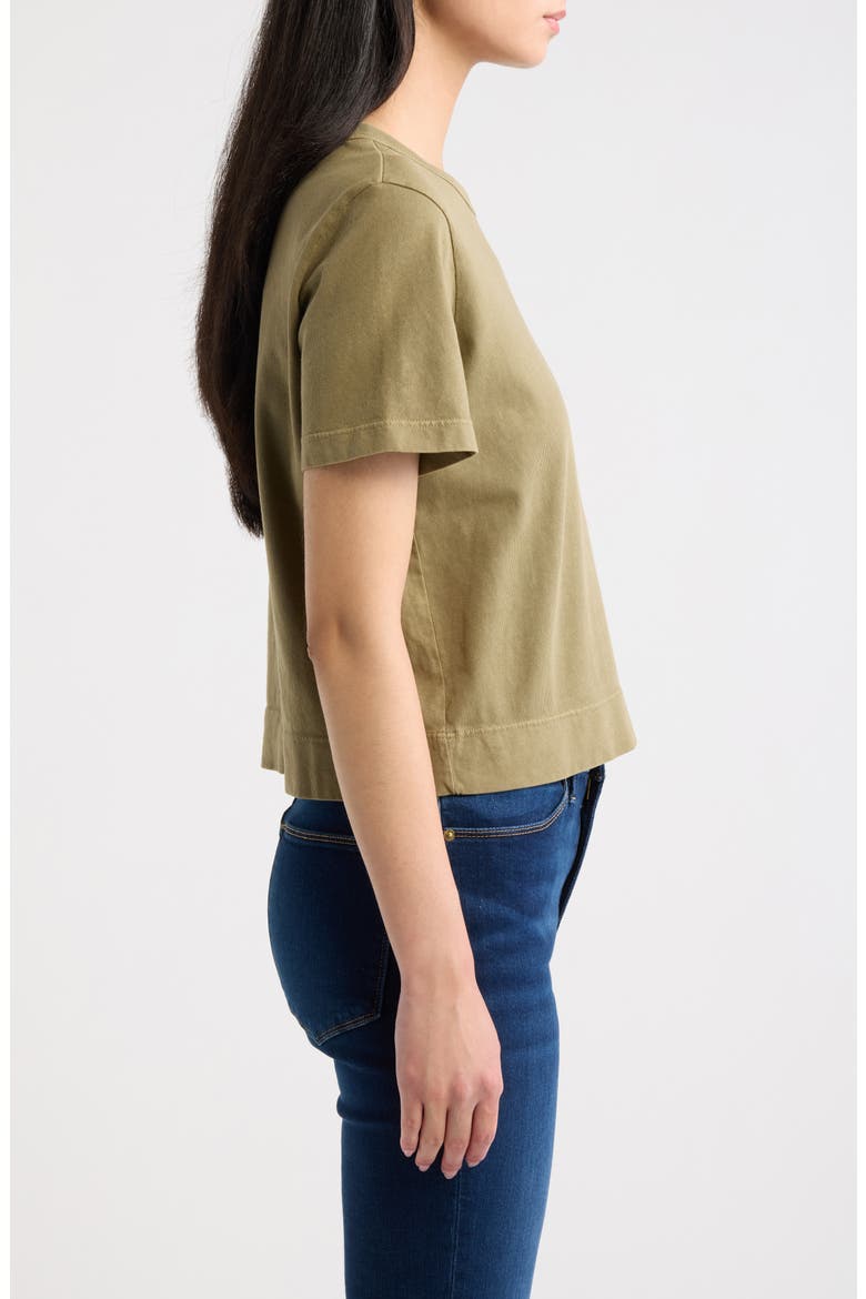 The Boxy Crop T-Shirt, Alternate, color, ARMY