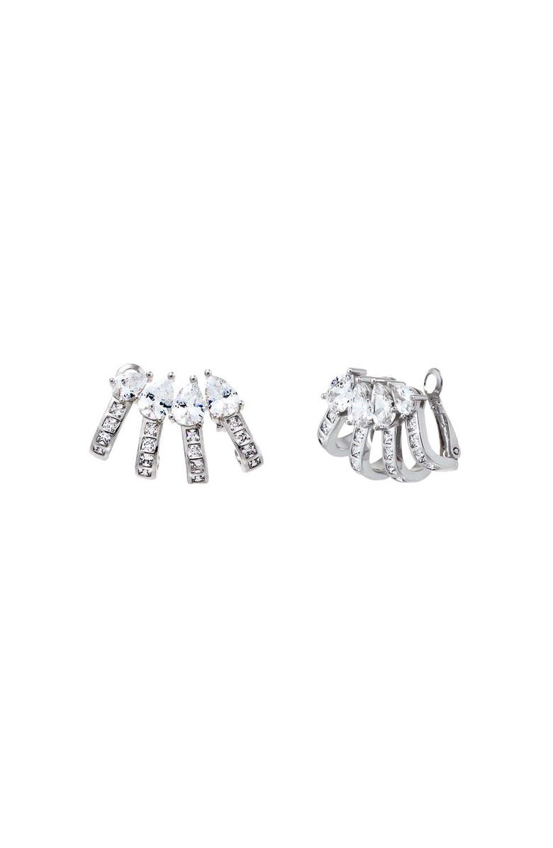 BY ADINA EDEN CZ Teardrop Four Row Fancy Ear Cuff, Main, color, 