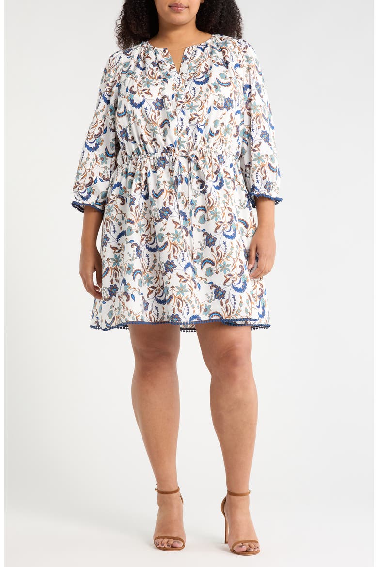 Ralston Floral Print Dress, Main, color, OFF-WHITE-MULTI