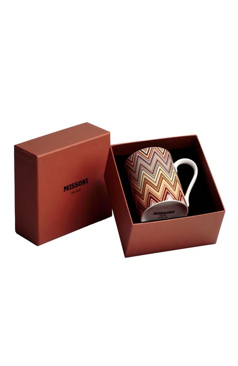 Mug Cup ZIG ZAG in Luxury Box Jarris 148 diam. 3", H 3.9", cap. 12.5 oz