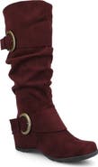 Journee Collection JOURNEE Jester Side Buckle Tall Boot