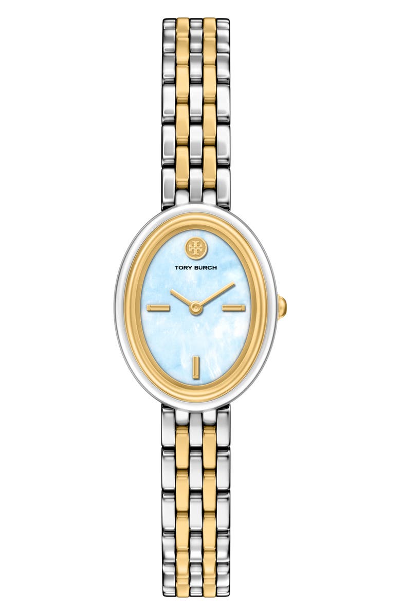 Tory Burch The Oval Bracelet Watch, 22mm x 28mm, Main, color, 