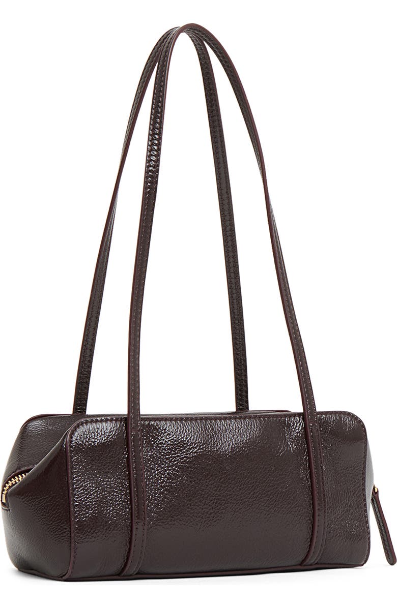 Mansur Gavriel Mini Filo Leather Shoulder Bag, Alternate, color, Aubergine