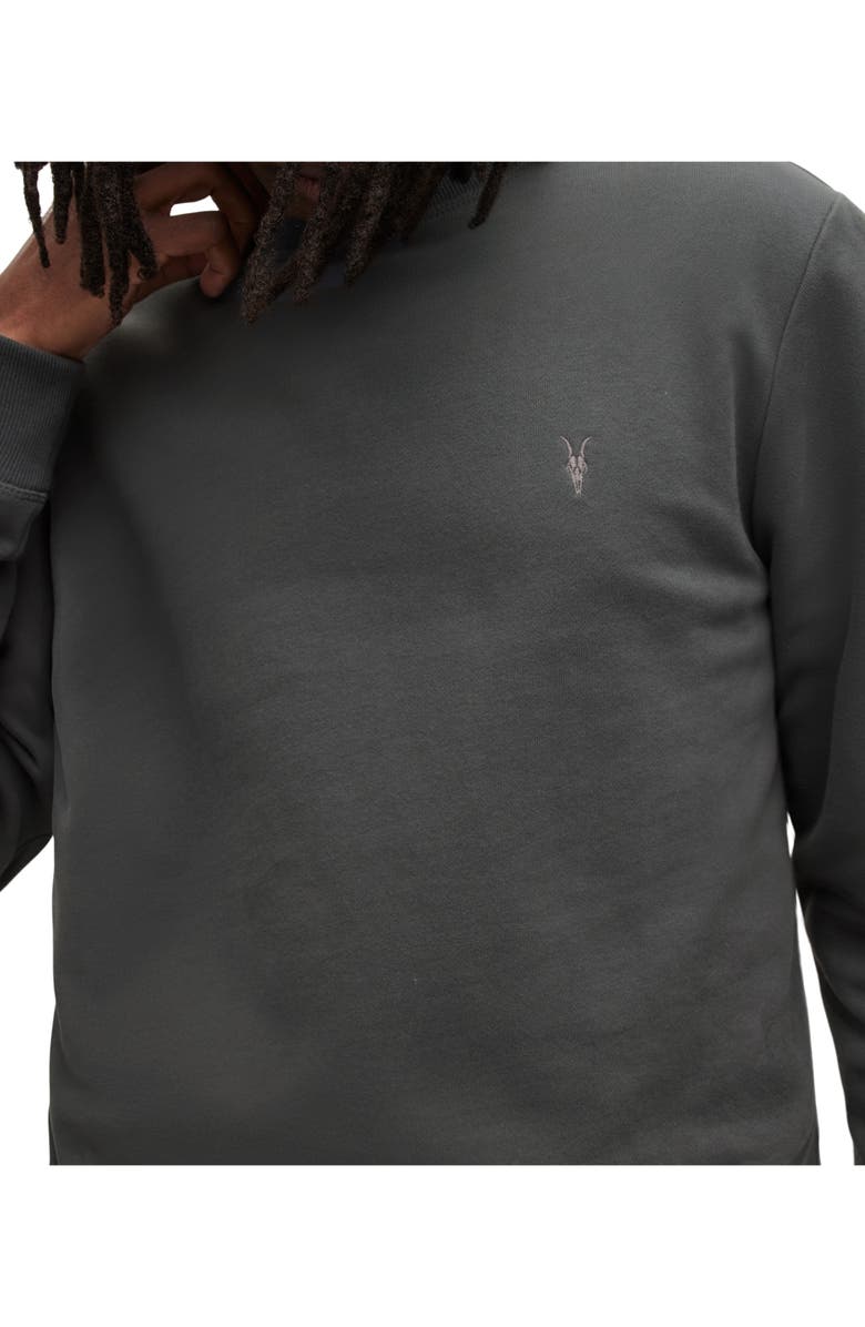 AllSaints Raven Cotton Sweatshirt, Alternate, color, 
