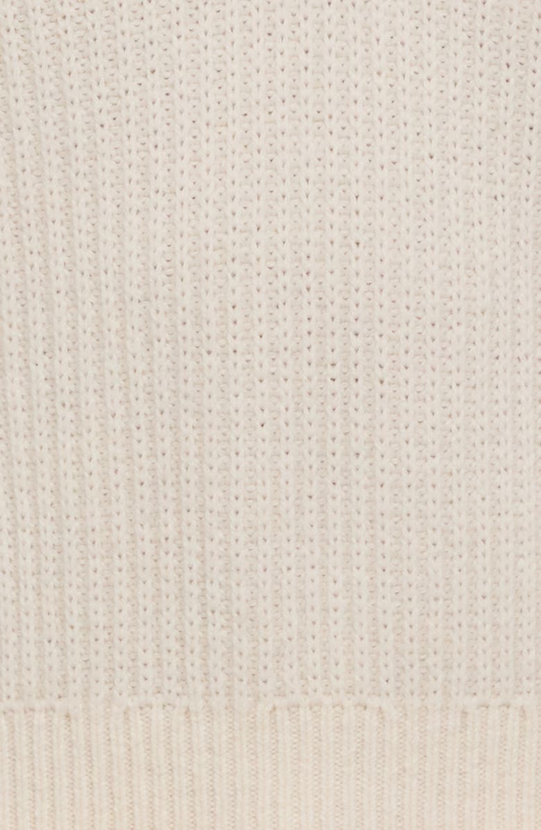 Helmut Lang Balaclava Quarter Zip Hoodie, Alternate, color, Ivory