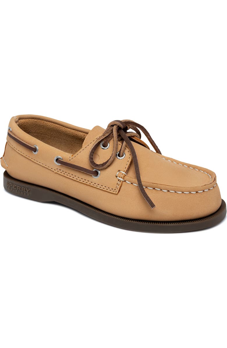Sperry Authentic Original 2-Eye Boat Shoe, Main, color, Sahara