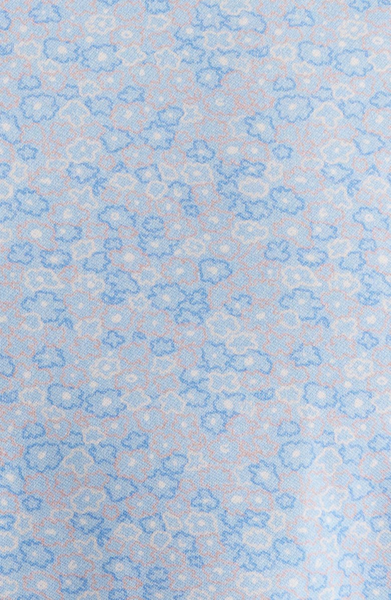 Bugatchi James OoohCotton<sup>®</sup> Abstract Floral Print Button-Up Shirt, Alternate, color, Air Blue