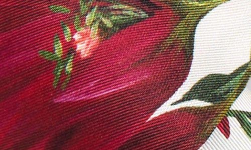 Dolce & Gabbana Diamond Point Floral Wraparound Scarf In Multi
